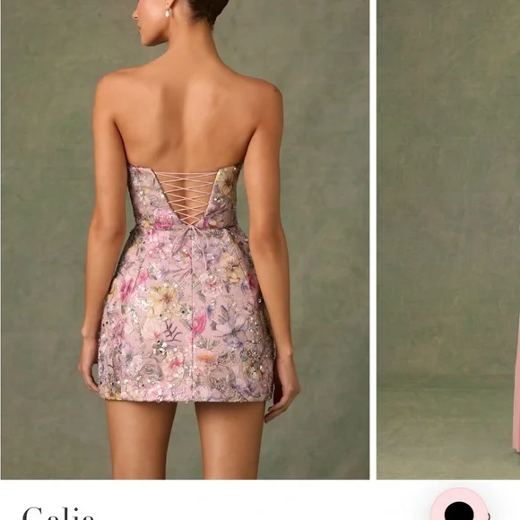 Oh Polly Floral Embellished Dress NWT - Picture 2 of 5